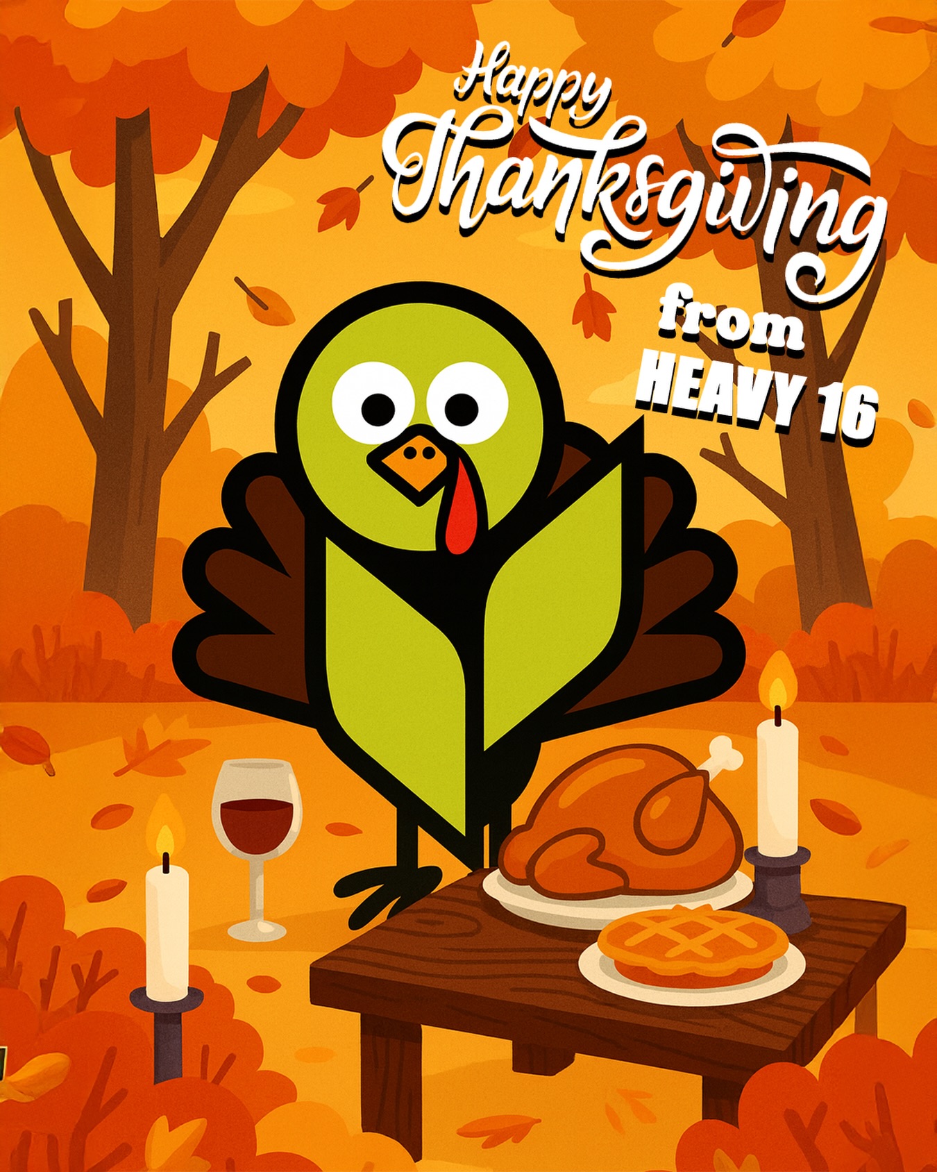 Cheers to good food, good company, and strong roots. Happy Thanksgiving from HEAVY 16! 🍂🦃