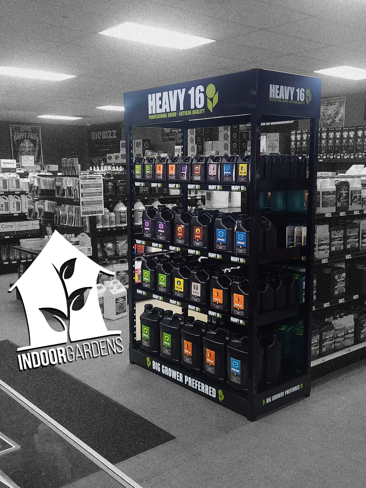 Huge thanks to @indoorgardens for putting up their new HEAVY 16 rack 🙌

Indoor Gardens continues to rep HEAVY across their Ohio locations, and we truly appreciate the support. If you’re a grower in Ohio looking for everything you need — from nutrients and lighting to media, equipment, and expert advice: Indoor Gardens has you covered ✌️ Swing by, pick up some HEAVY, and get dialed for your next run 💪🌱

#Heavy16 #Heavy16Nutrients #IndoorGardens #GrowWithHEAVY #Ohio