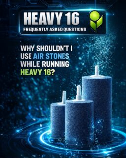 Why no Air Stones? 🫧

We prefer to avoid continuously churning and bubbling HEAVY 16 reservoirs to preserve the fine organic acids that, if over-stimulated, will volatilize quickly and lead to a rapid pH rise when holding a reservoir for more than a few days 🌱

If biology is used in the reservoir, artificial churning and oxygenating will exacerbate the situation as most bacteria create hydroxide (pH up) as a byproduct of heightened metabolism - which is promoted via air stones, etc. Additionally, most air pumps that power air stones draw in large amounts of CO2 from the room, which creates carbonic acid and lowers the pH 💨

To oxygenate correctly, simply leave a submersible pump at the bottom of the reservoir to break the surface tension and prevent stagnation. Your media or system should have more than enough aeration to functioning optimally 🫧💧

#HEAVY16 #BigGrowerPreferred
#TeachMeHowToHEAVY #HEAVY16Stacks #TheMoreYouKnow